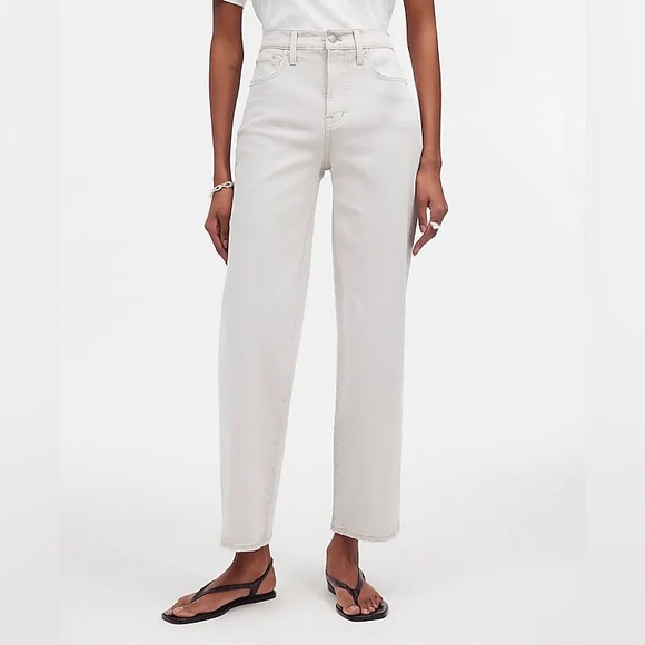 Madewell The Perfect Vintage Wide-Leg Crop Jean - tile white - Picture 6 of 7